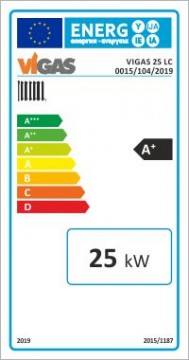 Poza Centrala termica pe lemn cu gazeificare VIGAS.25LC 25 kW - eticheta energetica